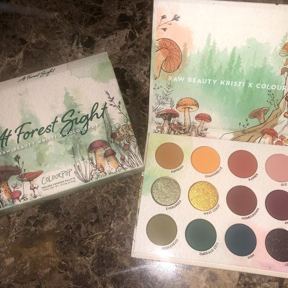 BNIB Colourpop x Raw Beauty Kristi AT FOREST SIGHT Vegan Eyeshadow Palette - Picture 1 of 15